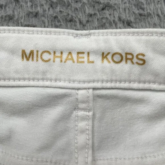 Michael Kors Jeans Womens 8 White Izzy Skinny Denim - Picture 4 of 10